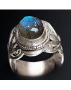 Bague Labradorite Argent 925 Taille 59