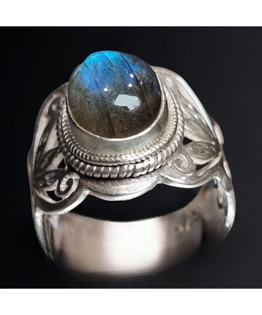 Bague Labradorite Argent 925 Taille 59