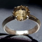 Bague Citrine Argent 925 Taille 56