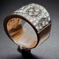 Bague Zirconium Plaquée or rose Taille 56