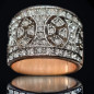 Bague Zirconium Plaquée or rose Taille 56