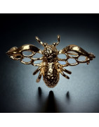 Broche Abeille Métal doré