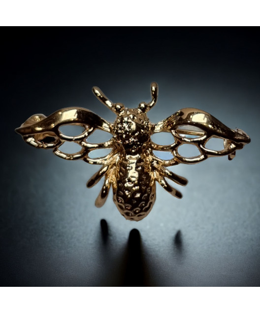 Broche Abeille Métal doré