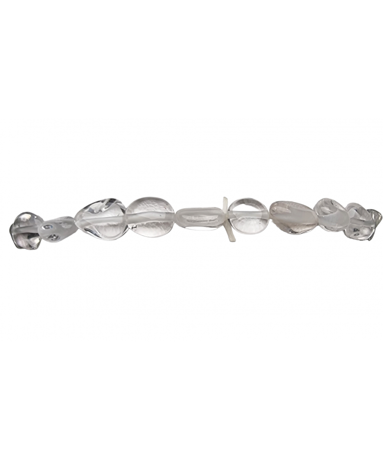 Bracelet Cristal de Roche olive 19cm (s)