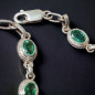 Bracelet Emeraude Argent 925