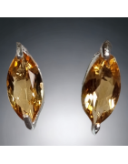 Boucles Citrine Argent 925