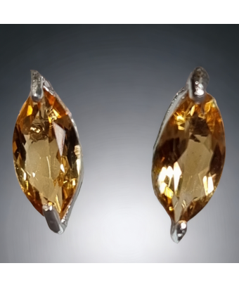 Boucles Citrine Argent 925