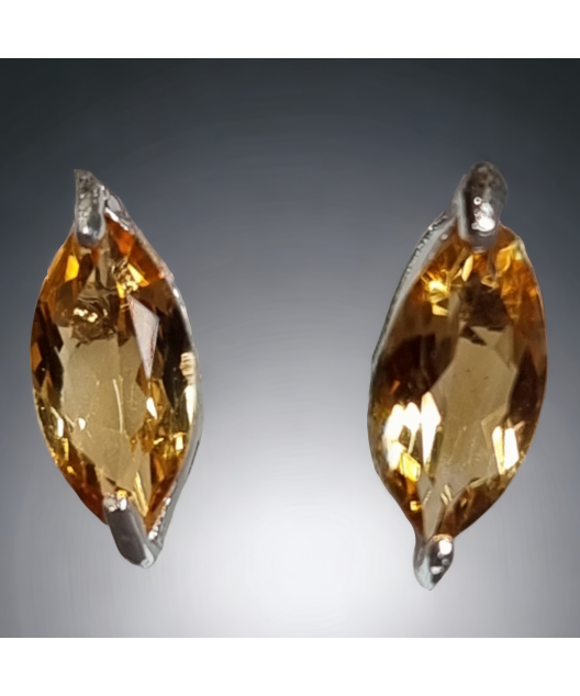 Boucles Citrine Argent 925