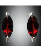 Boucles Grenat Argent 925