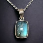 Pendentif Labradorite Argent 925 avec chaîne