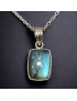 Pendentif Labradorite Argent 925 avec chaîne