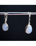 Boucles Calcédoine Argent 925