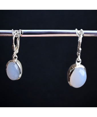 Boucles Calcédoine Argent 925