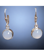 Boucles Calcédoine Argent 925