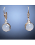 Boucles d'oreilles Calcédoine Argent 925