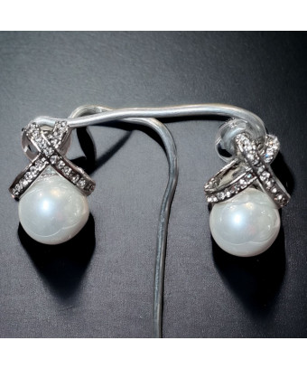Boucles d'oreilles Perles fantaisie & Swarovski