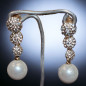 Boucles Perles fantaisie & Swarovski