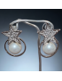 Boucles d'oreilles Perles fantaisie & Swarovski Etoiles