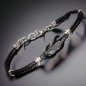 Bracelet Acier câble noir