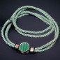 Bracelet Malachite sur cordon réglable