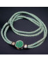 Bracelet Malachite sur cordon réglable