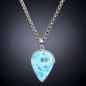 Pendentif Larimar avec chaîne Argent 925