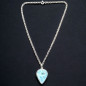 Pendentif Larimar avec chaîne Argent 925