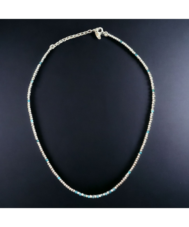 Collier Aigue marine Argent 925