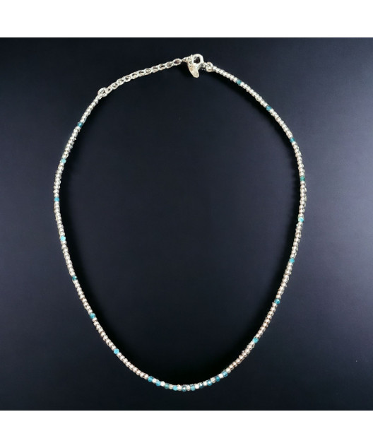 Collier Aigue marine Argent 925