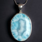 Pendentif Larimar avec chaîne Argent 925