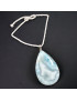 Pendentif Larimar Argent 925 avec cordon