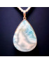 Pendentif Larimar Argent 925 avec cordon