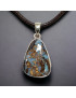 Pendentif Opale Boulder Argent 925 sur cordon