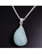 Pendentif Agate avec chaîne