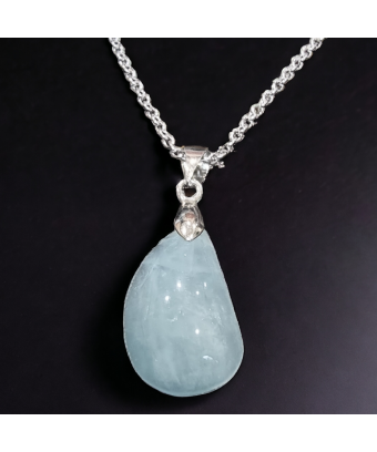 Pendentif Agate avec chaîne