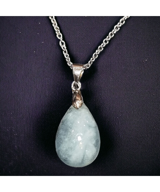 Pendentif Agate avec chaîne