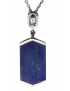 Pendentif Lapis-lazuli et Zirconium avec chaîne argent 925