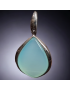 Pendentif Agate Argent Rhodié