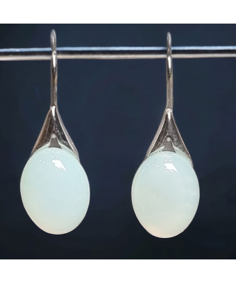 Boucles Calcédoine Argent 925