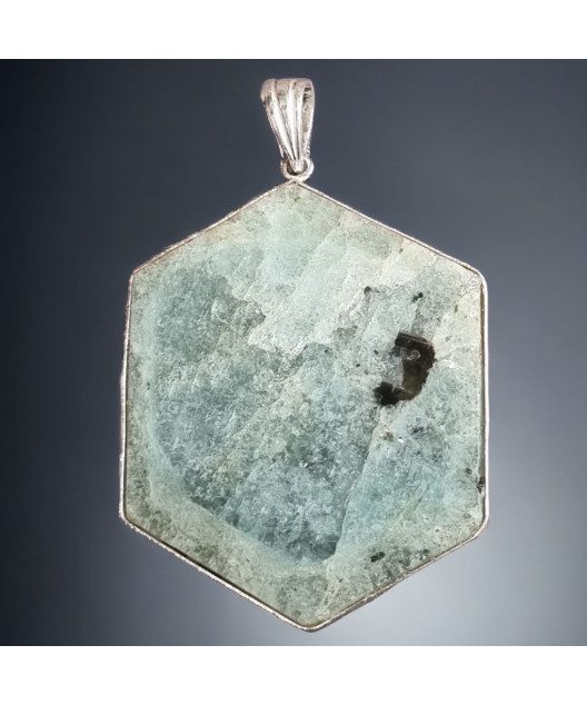 Pendentif Aigue marine Argent 925