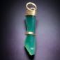 Pendentif Agate verte main de Figa