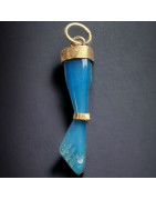 Pendentif Agate bleue main de Figa