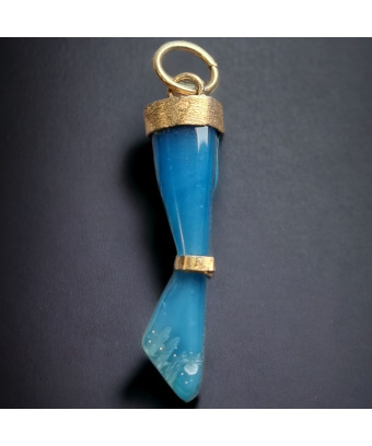 Pendentif Agate bleue main de Figa