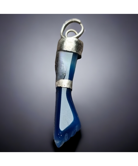 Pendentif Agate bleue main de Figa