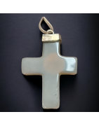 Pendentif Agate Croix