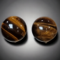 Boucles Œil de tigre cabochons à clips