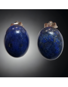 Boucles Lapis-lazuli cabochons à clips