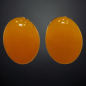 Boucles Jade jaune cabochons à clips