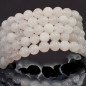 Bracelet Jade blanc Pierre ronde 8mm