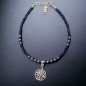 Bracelet Lapis-lazuli avec Arbre de vie Argent 925